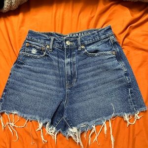 AE High Rise Jean Shorts